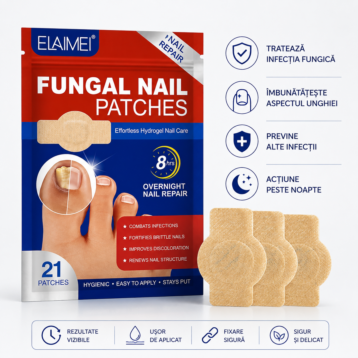 Plasturi Anti Fungici - NailPatch™