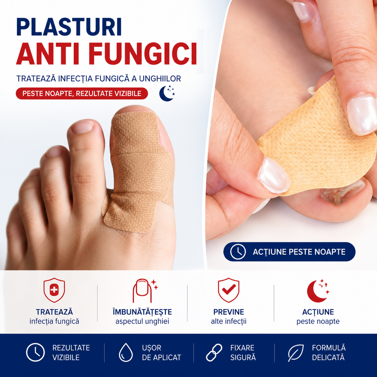 Plasturi Anti Fungici - NailPatch™