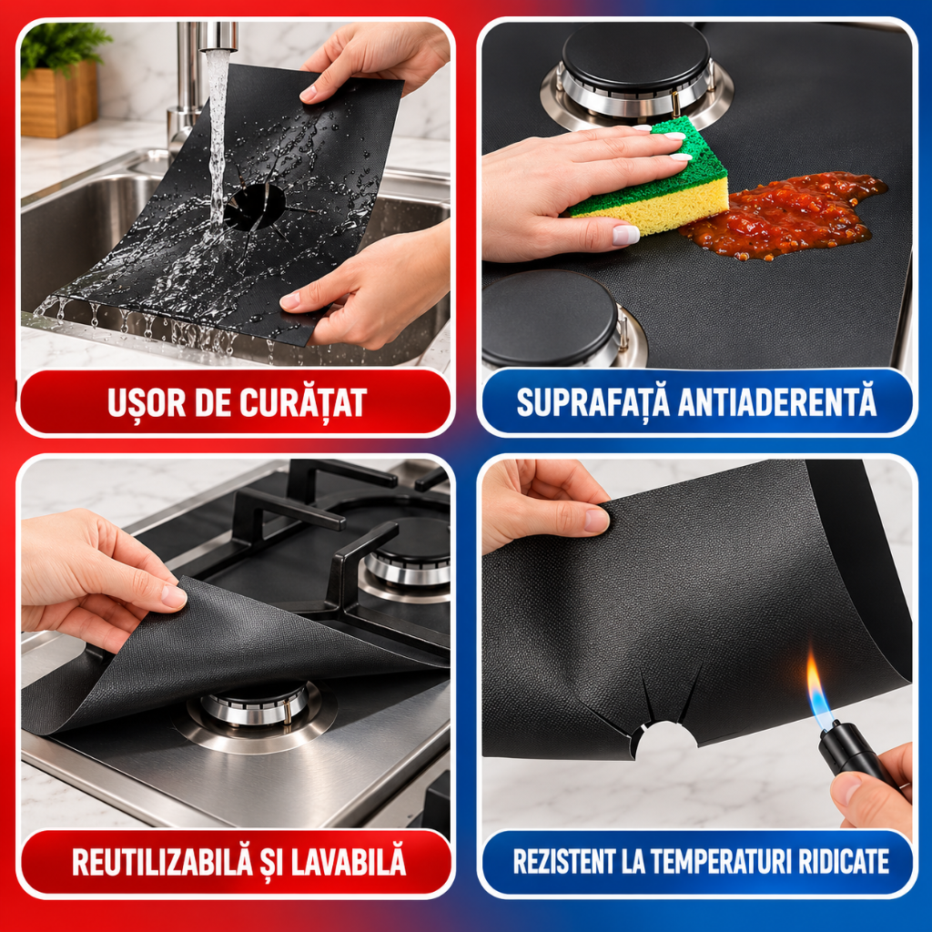 Folii de protecție pentru aragaz - TefloSafe™