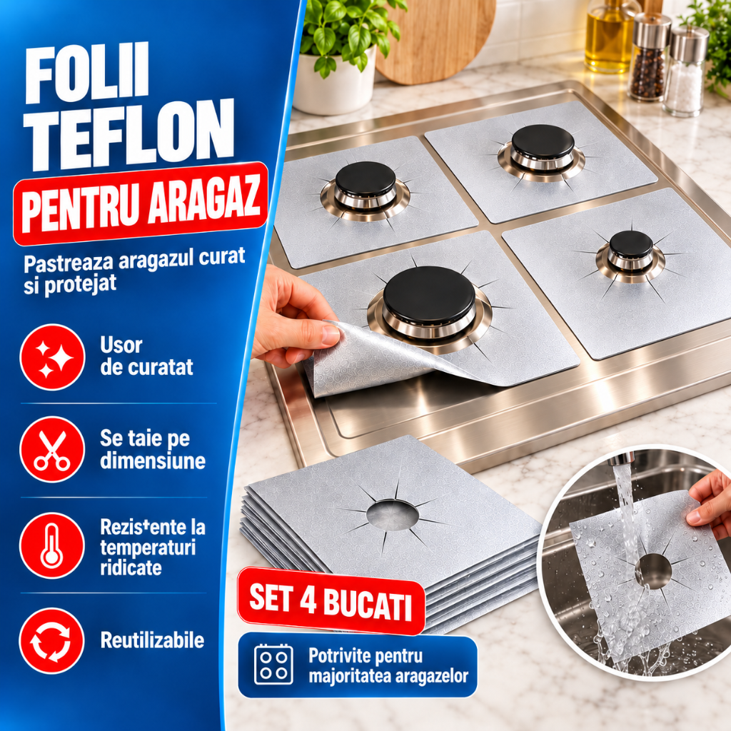 Folii de protecție pentru aragaz - TefloSafe™